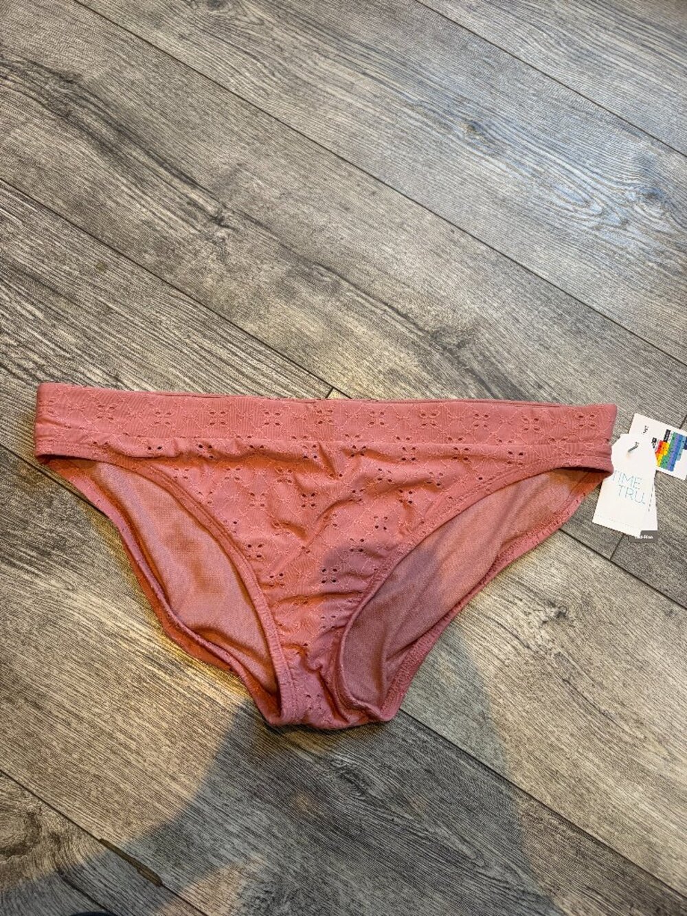 NWT Time and Tru Women's XL (16-18) Pink Bikini Bottom